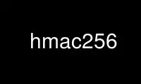 Run hmac256 in OnWorks free hosting provider over Ubuntu Online, Fedora Online, Windows online emulator or MAC OS online emulator