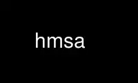 hmsa را در ارائه دهنده هاست رایگان OnWorks از طریق Ubuntu Online، Fedora Online، شبیه ساز آنلاین ویندوز یا شبیه ساز آنلاین MAC OS اجرا کنید.