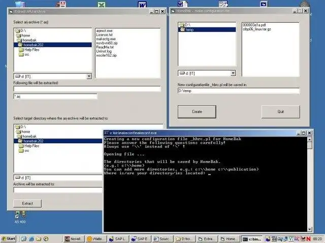 Download web tool or web app HomeBak
