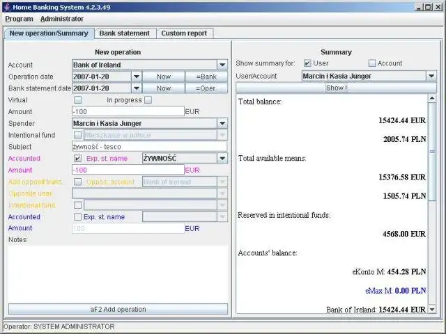 Descargue la herramienta web o la aplicación web Home Banking System 4