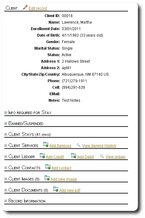 Download web tool or web app Homeless Shelter CSDB