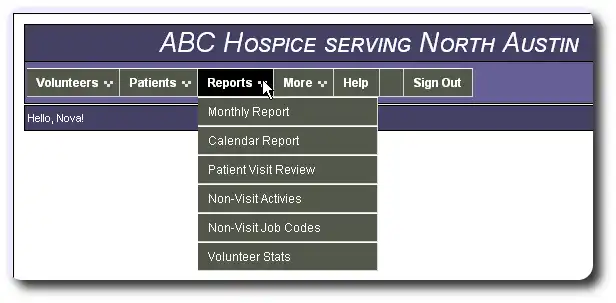 הורד כלי אינטרנט או אפליקציית אינטרנט Hospice Volunteer Solutions