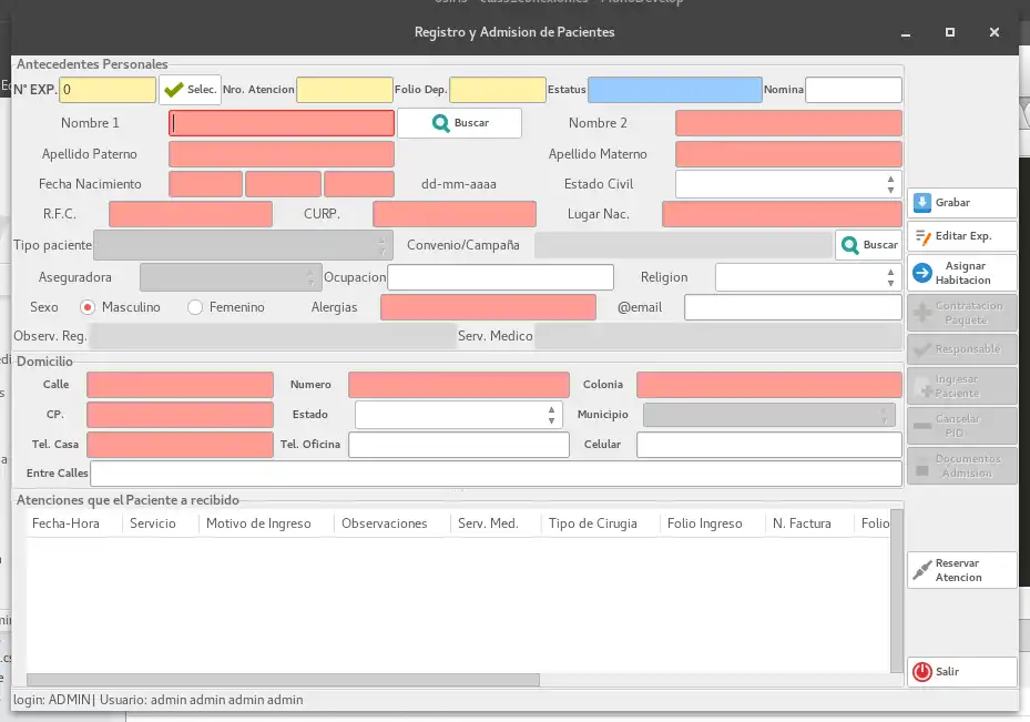 Descargue la herramienta web o la aplicación web Hospital System Osiris (HIS)