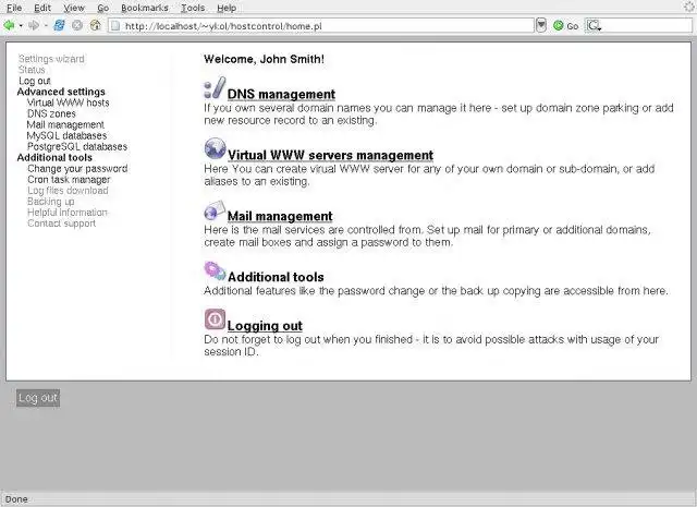 Download web tool or web app HostControl to run in Linux online