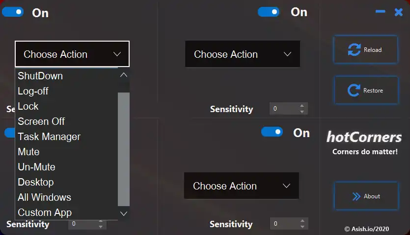 Mag-download ng web tool o web app na HotCorners