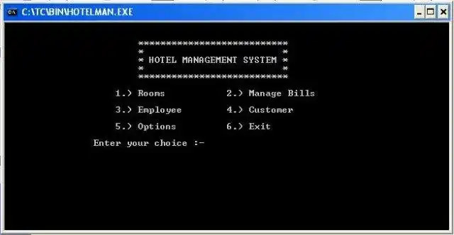 Download web tool or web app Hotel Management System