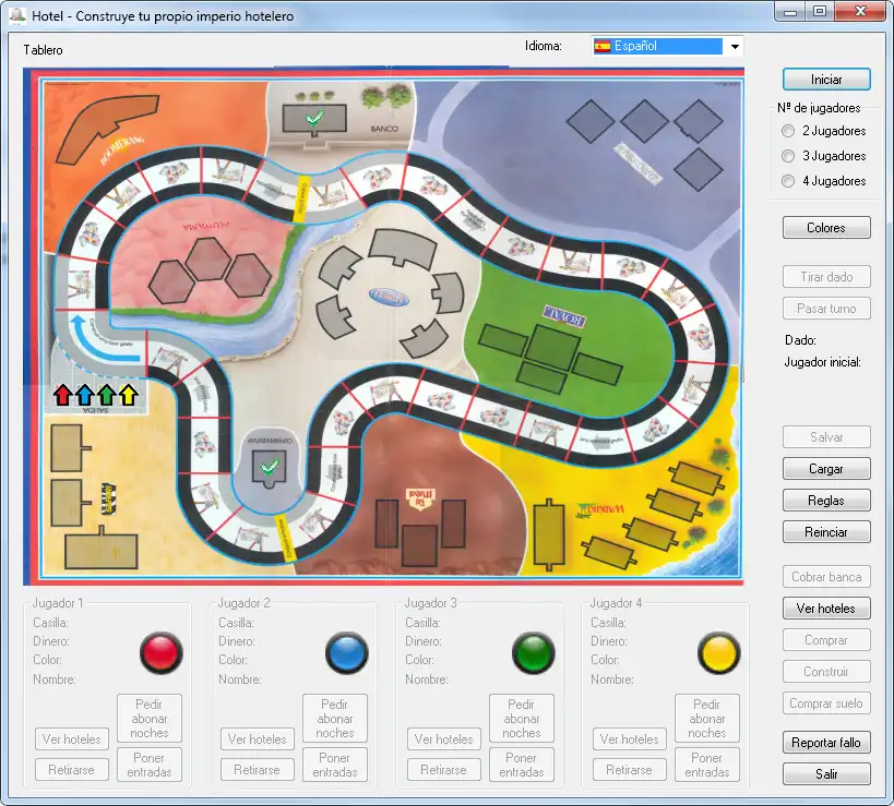 I-download ang web tool o web app Hotels Board Game