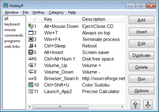 Download web tool or web app HotkeyP