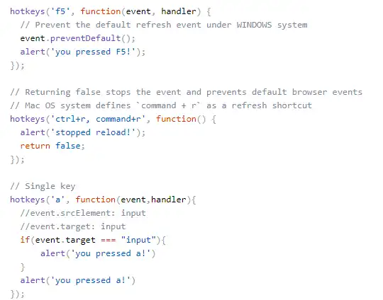 Download web tool or web app Hotkeys