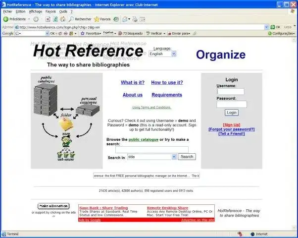 Download web tool or web app Hotreference