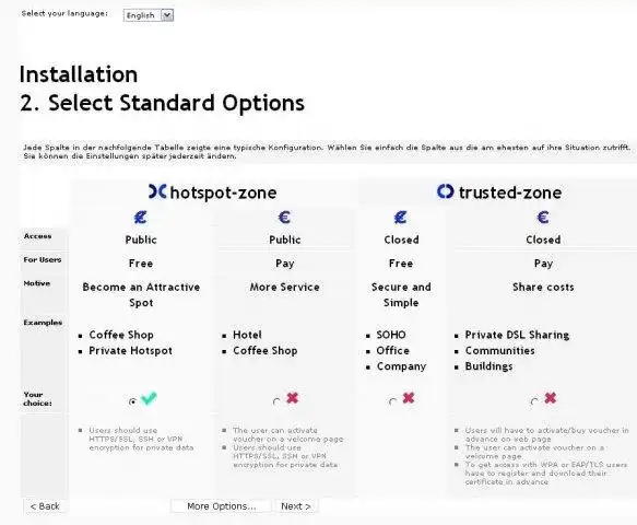 Download web tool or web app hotspot-zone