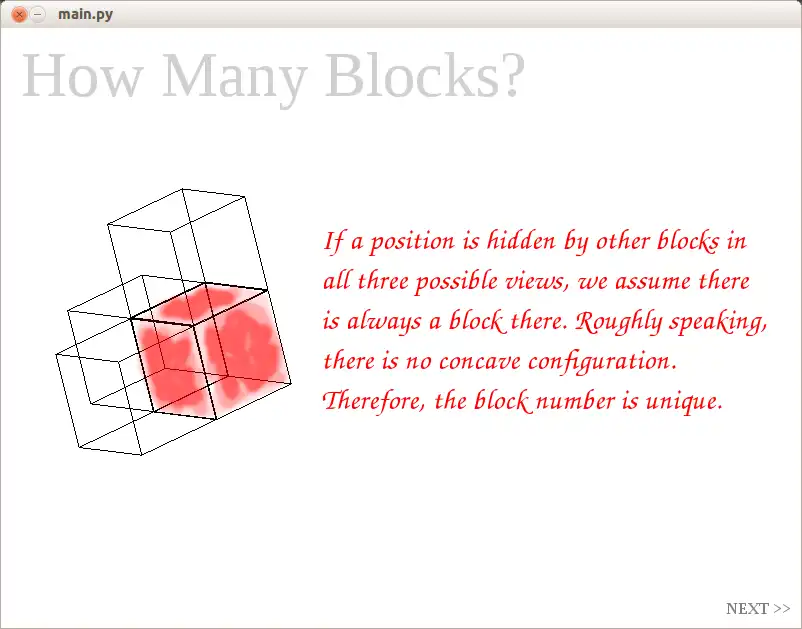 Mag-download ng web tool o web app Ilang Blocks? upang tumakbo sa Linux online