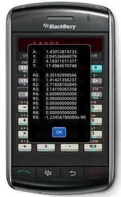 دانلود ابزار وب یا برنامه وب HP25c - BlackBerry Storm RPN Calculator