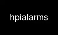 Run hpialarms in OnWorks free hosting provider over Ubuntu Online, Fedora Online, Windows online emulator or MAC OS online emulator