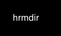 Run hrmdir in OnWorks free hosting provider over Ubuntu Online, Fedora Online, Windows online emulator or MAC OS online emulator