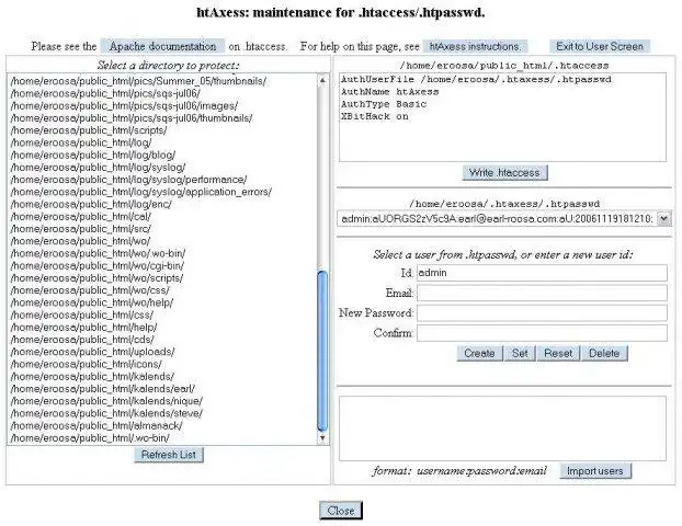 Download web tool or web app htAxess