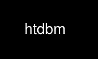 Запустіть htdbm у постачальника безкоштовного хостингу OnWorks через Ubuntu Online, Fedora Online, онлайн-емулятор Windows або онлайн-емулятор MAC OS