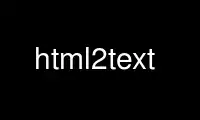 Запустите html2text в бесплатном хостинг-провайдере OnWorks через Ubuntu Online, Fedora Online, онлайн-эмулятор Windows или онлайн-эмулятор MAC OS