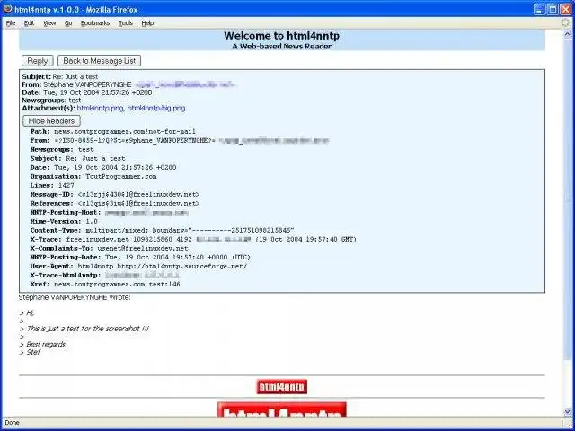 Download webtool of webapp Html4Nntp