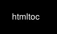 Запустіть htmltoc у постачальника безкоштовного хостингу OnWorks через Ubuntu Online, Fedora Online, онлайн-емулятор Windows або онлайн-емулятор MAC OS
