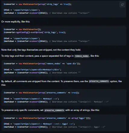 Download web tool or web app HTML To Markdown for PHP