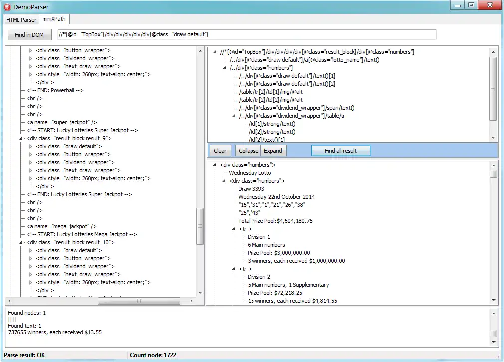 Download web tool or web app HTML XHTML Parser + XPath