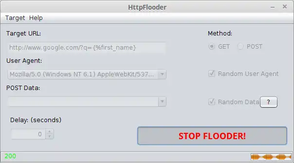 Download web tool or web app HttpFlooder