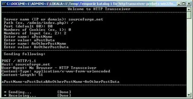 Download web tool or web app HTTP Transceiver