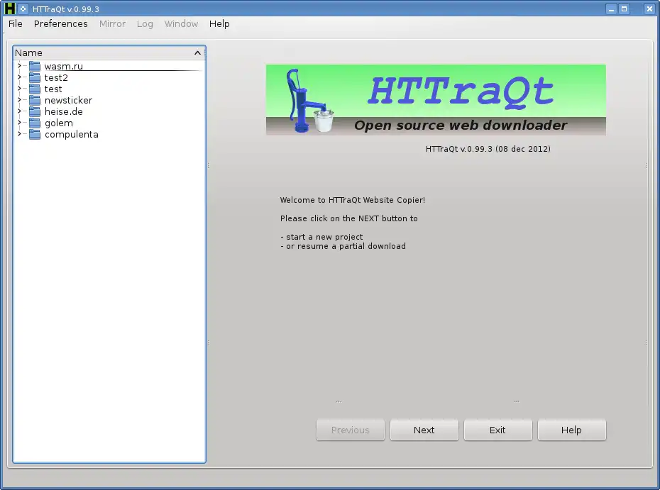 Download web tool or web app HTTraQt