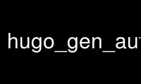 Run hugo_gen_autocomplete in OnWorks free hosting provider over Ubuntu Online, Fedora Online, Windows online emulator or MAC OS online emulator
