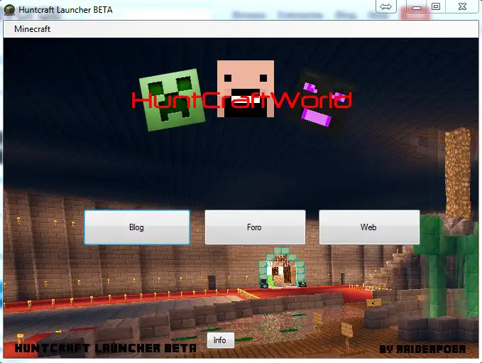 Download web tool or web app Huntcraft Launcher