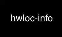 Run hwloc-info in OnWorks free hosting provider over Ubuntu Online, Fedora Online, Windows online emulator or MAC OS online emulator