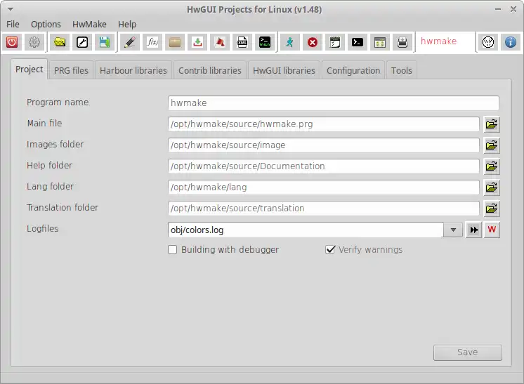 Download web tool or web app HwMake for Linux