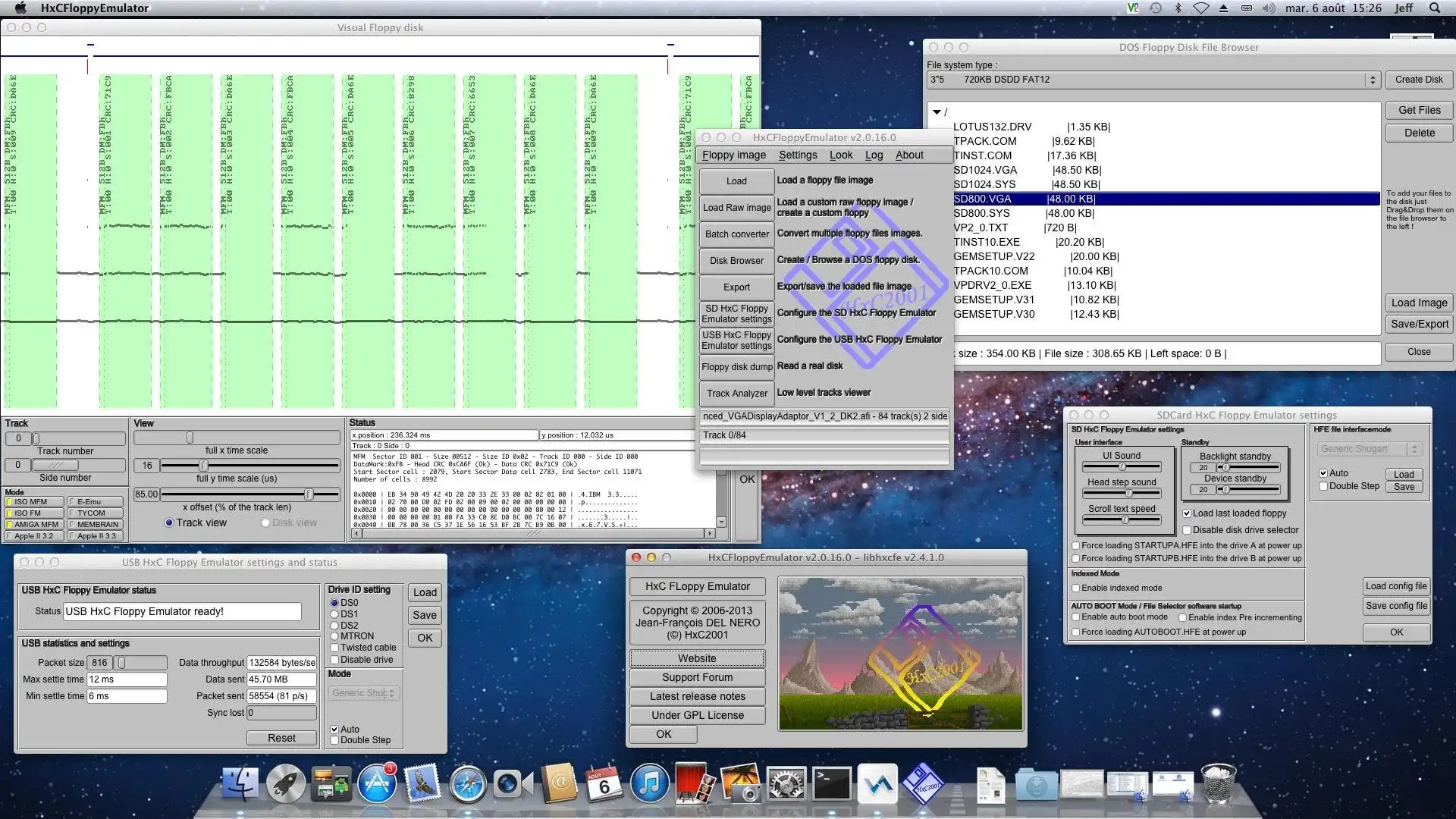 Descargue la herramienta web o la aplicación web HxC Floppy Drive Emulator