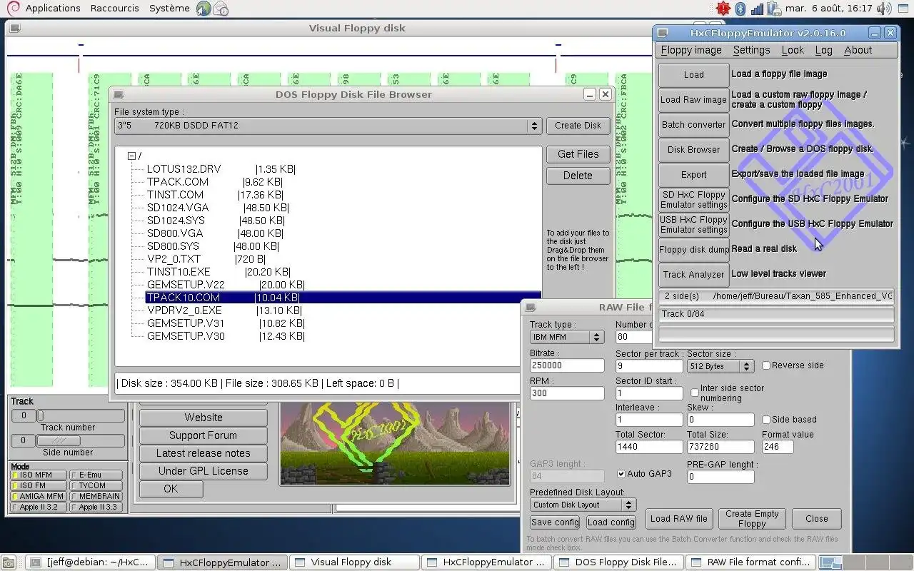 Laden Sie das Web-Tool oder die Web-App HxC Floppy Drive Emulator herunter