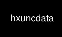 Запустіть hxuncdata у постачальника безкоштовного хостингу OnWorks через Ubuntu Online, Fedora Online, онлайн-емулятор Windows або онлайн-емулятор MAC OS