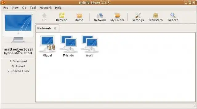 Download web tool or web app Hybrid Share