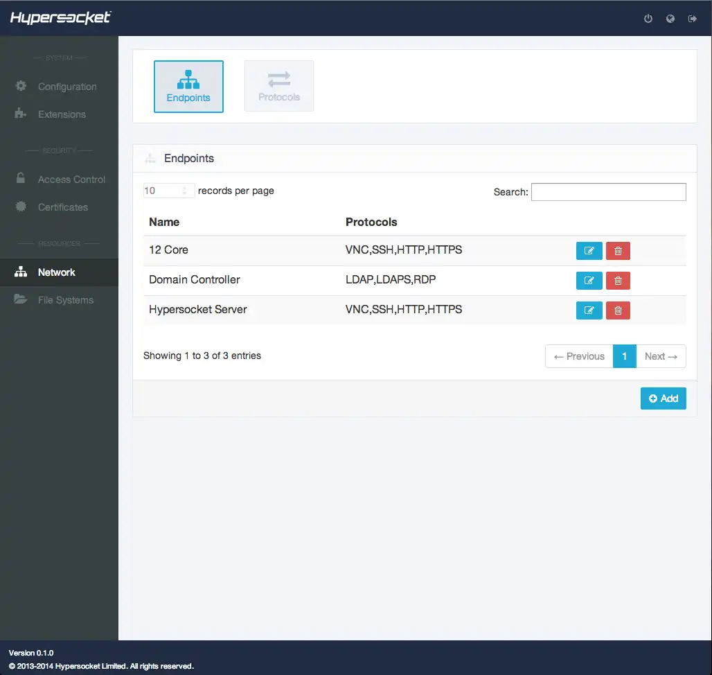 Laden Sie das Web-Tool oder die Web-App Hypersocket VPN herunter