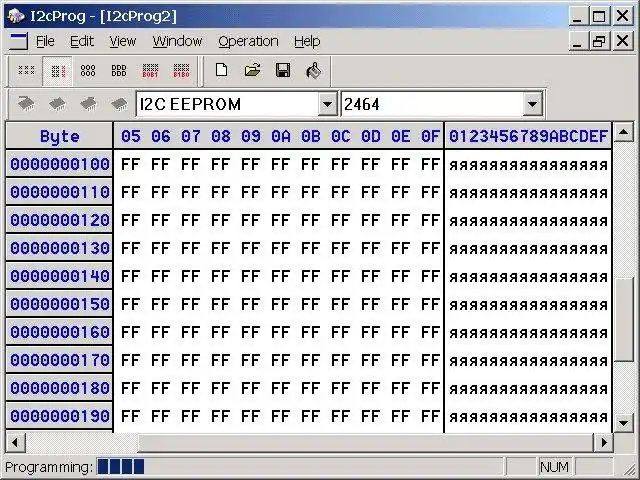 Descargue la herramienta web o la aplicación web I2C EEPROM Programmer