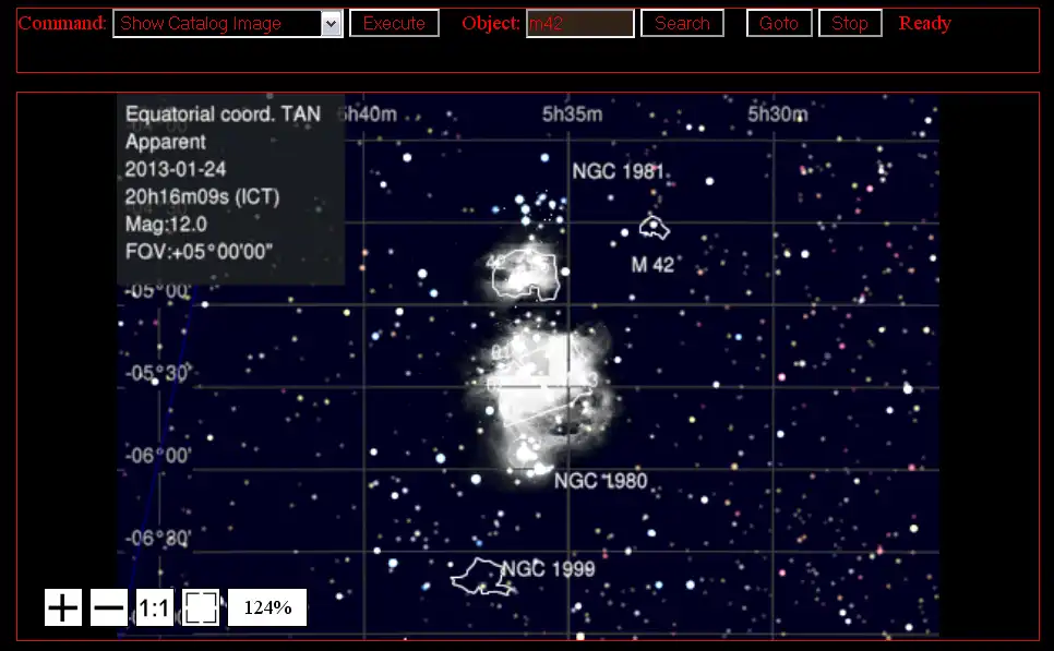 Download web tool or web app iAstroHub to run in Windows online over Linux online