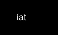 הפעל את iat בספק אירוח בחינם של OnWorks על אובונטו מקוון, פדורה מקוון, אמולטור מקוון של Windows או אמולטור מקוון של MAC OS