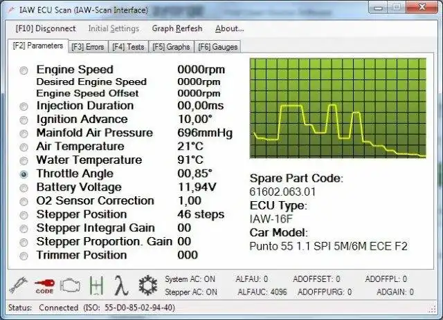 Descargue la herramienta web o la aplicación web IAW ECU Scan