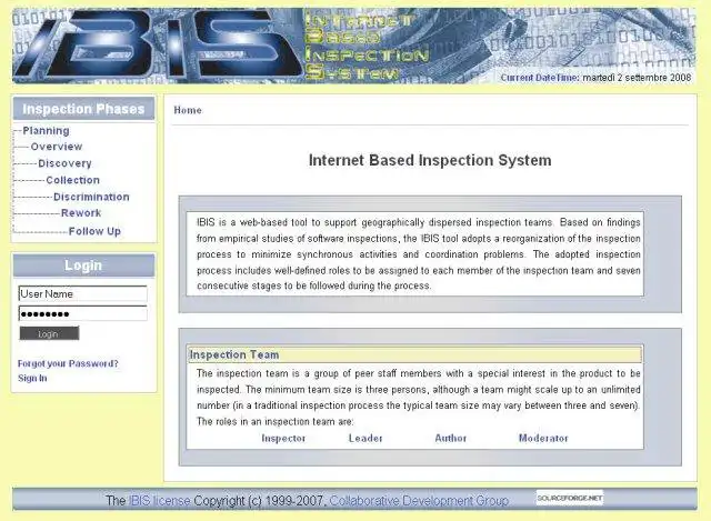 Download web tool or web app IBIS - Internet Based Inspection System