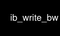 Run ib_write_bw in OnWorks free hosting provider over Ubuntu Online, Fedora Online, Windows online emulator or MAC OS online emulator