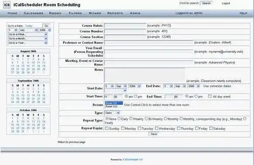 הורד כלי אינטרנט או אפליקציית אינטרנט iCalScheduler