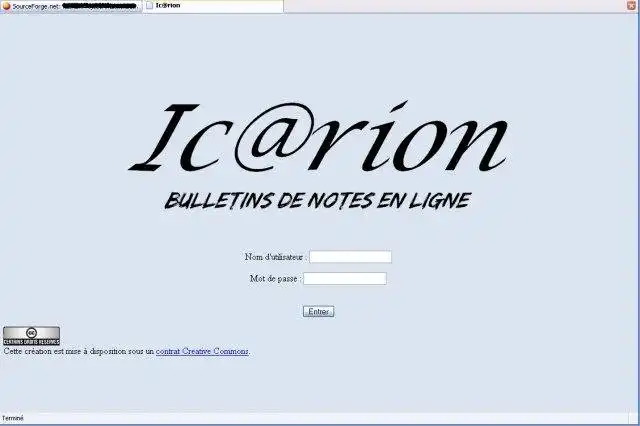 Загрузите веб-инструмент или веб-приложение Icarion