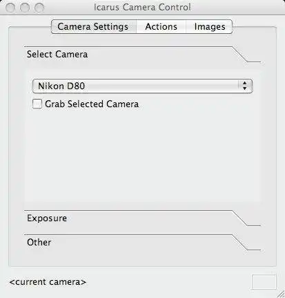 Unduh alat web atau aplikasi web Icarus Camera Control