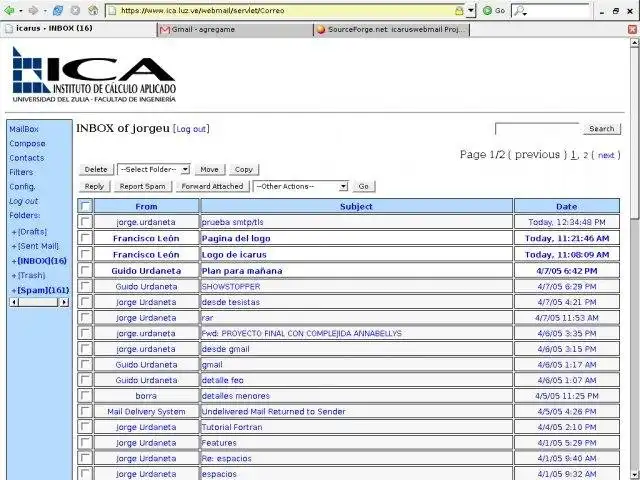 ดาวน์โหลดเครื่องมือเว็บหรือเว็บแอป icarusWebMail