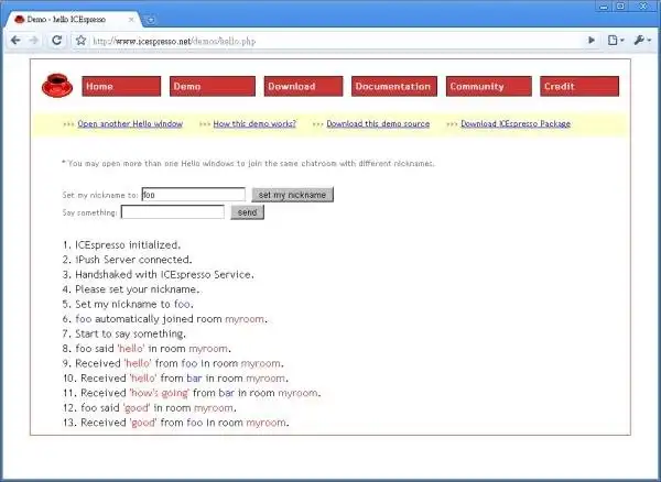 Mag-download ng web tool o web app na ICEspresso Chat Framework