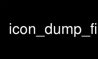 Execute icon_dump_file no provedor de hospedagem gratuita OnWorks no Ubuntu Online, Fedora Online, emulador online do Windows ou emulador online do MAC OS